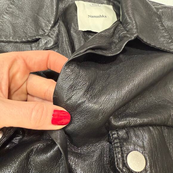 Nanushka Black Faux Leather
Kassie Jacket Size XS - Picture 7 of 9